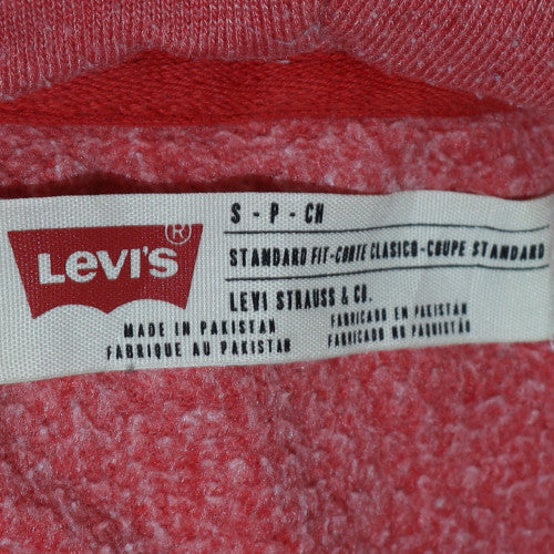 Levi's Women's Pink Full Zip Hoodie Small Standard Fit Sweatshirt