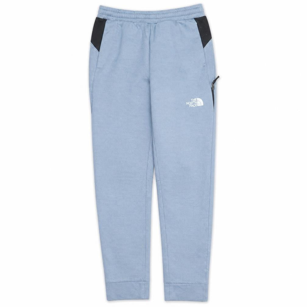 Front view of The North Face boys’ blue xl jogger activewear trousers 100% polyester