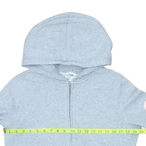 Adidas Womens Grey Full Zip Hoodie Sweatshirt Size L 16-18