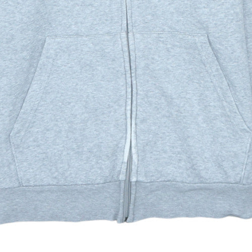 Adidas Womens Grey Full Zip Hoodie Sweatshirt Size L 16-18