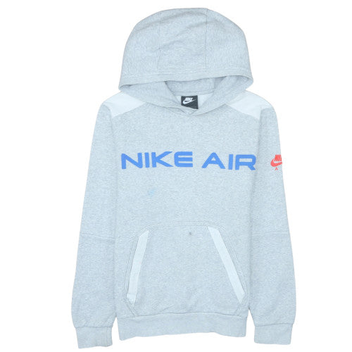 Nike Air Men's Grey XS Pullover Hoodie with Logo Print