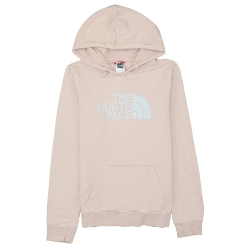 The North Face Womens Beige Pullover Hoodie Small 100% Cotton Casual