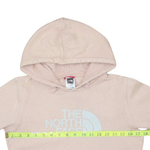 The North Face Womens Beige Pullover Hoodie Small 100% Cotton Casual