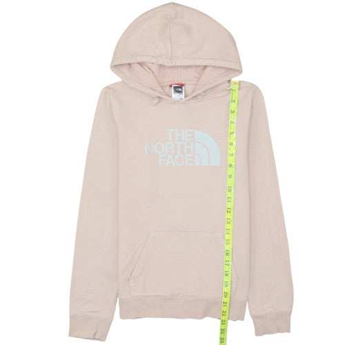 The North Face Womens Beige Pullover Hoodie Small 100% Cotton Casual