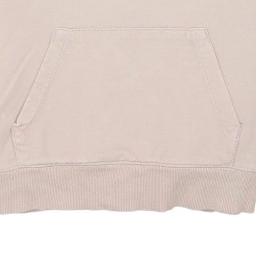 The North Face Womens Beige Pullover Hoodie Small 100% Cotton Casual