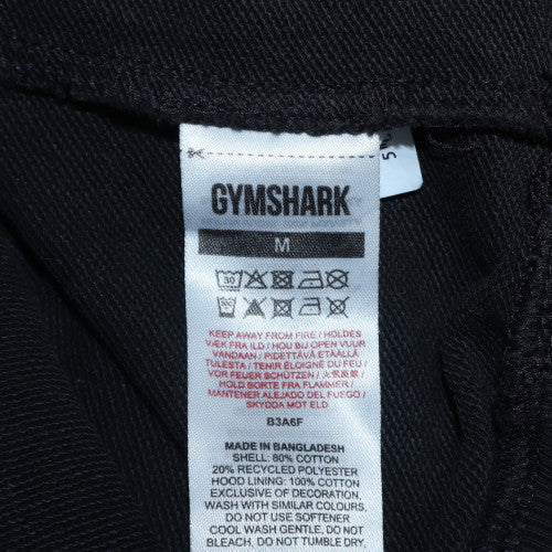 Gymshark Men's Black Pullover Hoodie Size M Regular Fit