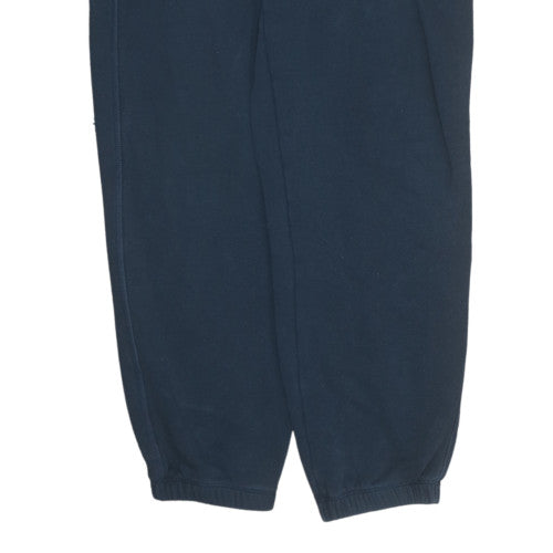 Nike Women's Blue Fleece Track Pants Size M Elastic Waist Sportswear