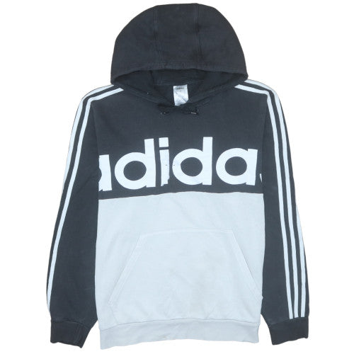 adidas Men's Black Pullover Hoodie L Sports Graphic Logo