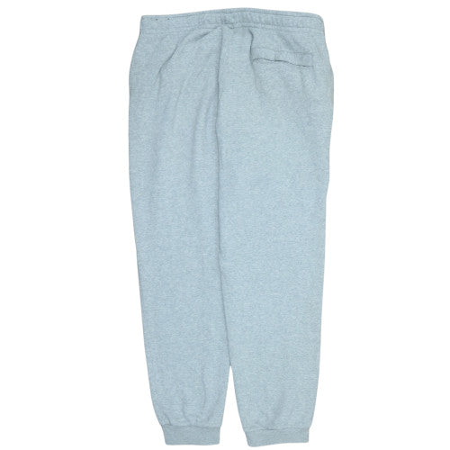 Nike Men's Grey Fleece Jogger Trousers Size L Elastic Waist