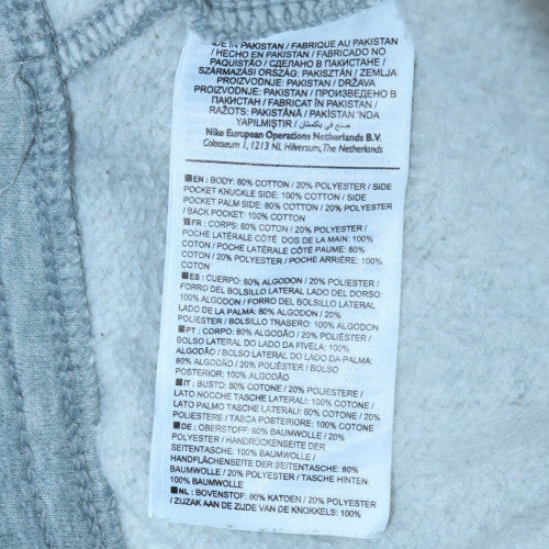 Nike Men's Grey Fleece Jogger Trousers Size L Elastic Waist