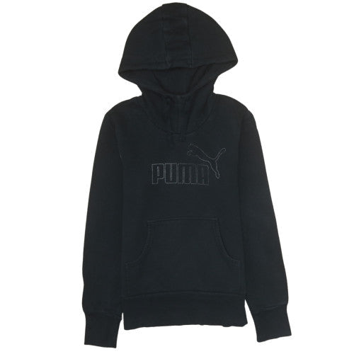 Puma Women Black Size 10 Pullover Hoodie Sweatshirt
