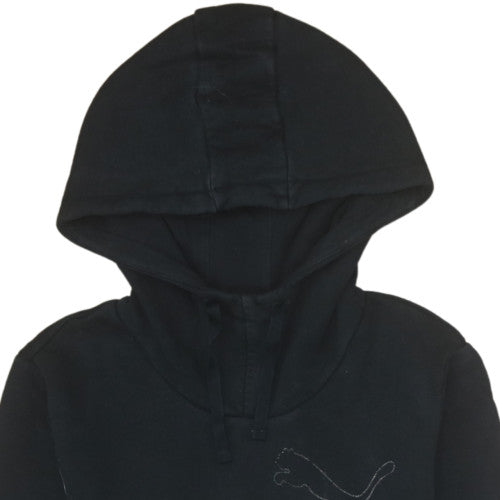 Puma Women Black Size 10 Pullover Hoodie Sweatshirt
