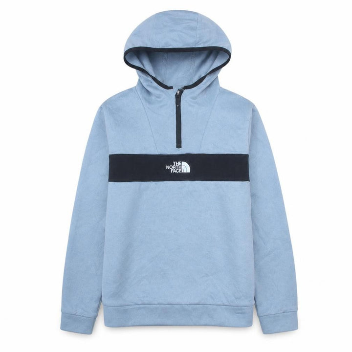 The North Face Boys Blue 1/2 Zip Hoodie XL Polyester Hiking Outdoor