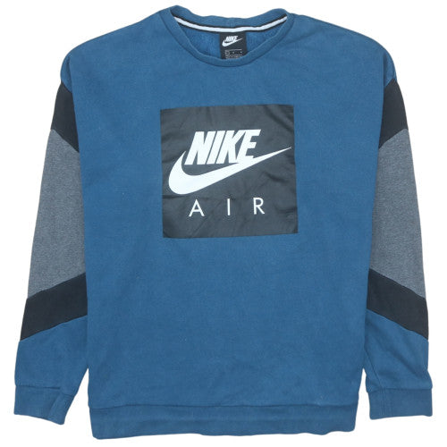 Nike Men's Blue Air Logo Pullover Sweatshirt Size L