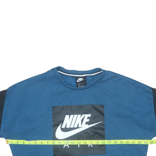 Nike Men's Blue Air Logo Pullover Sweatshirt Size L