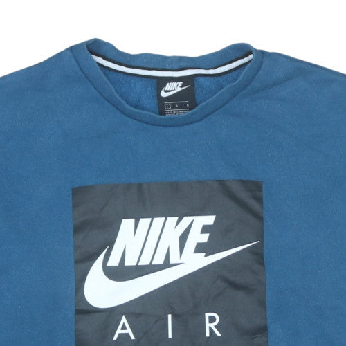 Nike Men's Blue Air Logo Pullover Sweatshirt Size L