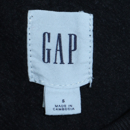 GAP Men's Black Crew Neck Logo Pullover Sweatshirt Size S