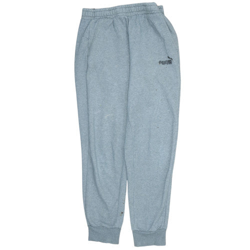 Puma Men's Grey Fleece Jogger Sweatpants Size M Regular Fit