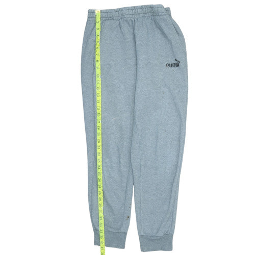 Puma Men's Grey Fleece Jogger Sweatpants Size M Regular Fit