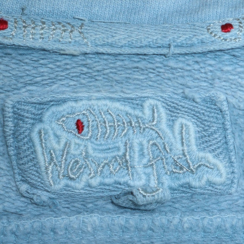 Weird Fish Mens Blue 1/4 Zip Collared Fleece Sweatshirt L