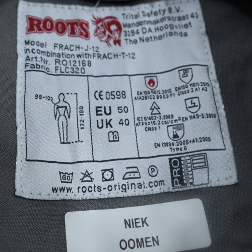 Roots Men’s Grey Workwear Jacket L 40in Reflective Safety Industrial
