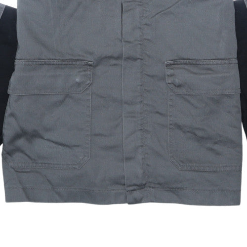 Roots Men’s Grey Workwear Jacket L 40in Reflective Safety Industrial