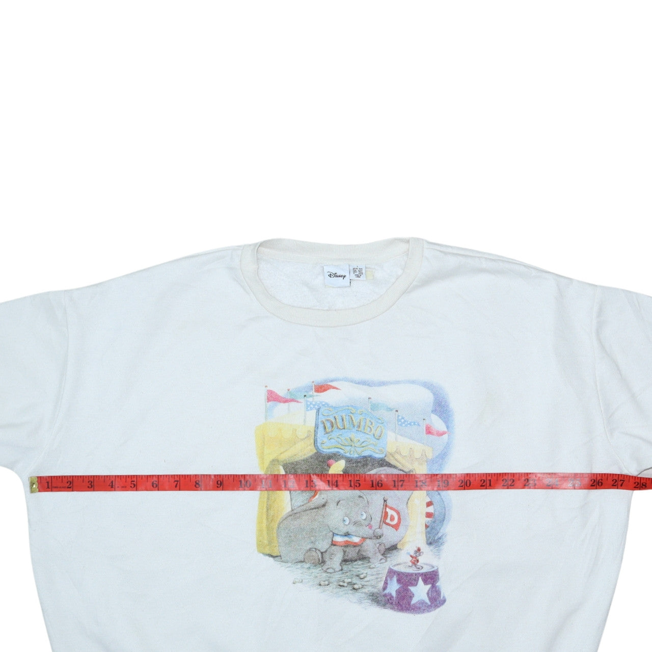 Disney Women White Dumbo Pullover Sweatshirt Size L
