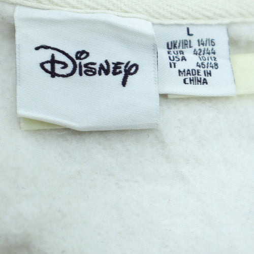 Disney Women White Dumbo Pullover Sweatshirt Size L