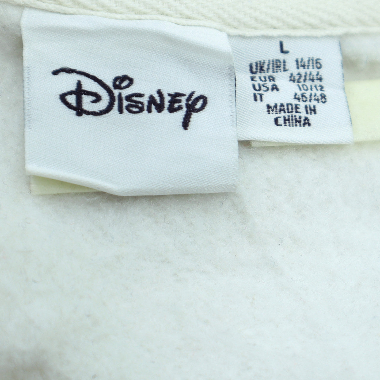 Disney Women White Dumbo Pullover Sweatshirt Size L
