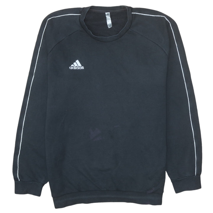 Adidas Mens Black XL Pullover Crew Neck Fleece Sweatshirt