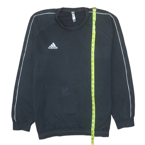 Adidas Mens Black XL Pullover Crew Neck Fleece Sweatshirt