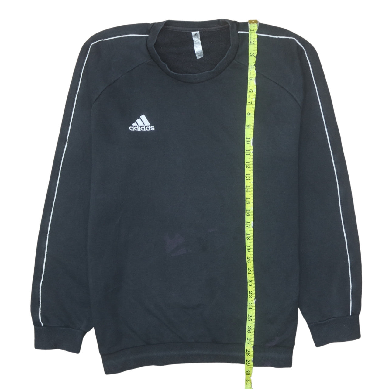 Adidas Mens Black XL Pullover Crew Neck Fleece Sweatshirt