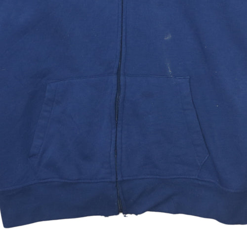 Ralph Lauren Men's Blue Full Zip Hoodie 2XL Polo Logo Sweatshirt