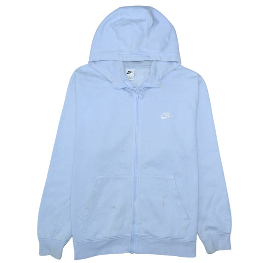 Nike Women’s Blue Full Zip Hoodie XL Cotton Blend Casual