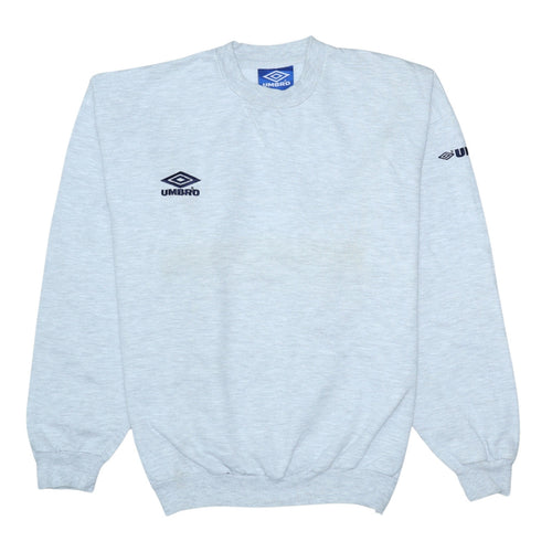 Umbro Men's Grey Small Crew Neck Pullover Sweatshirt