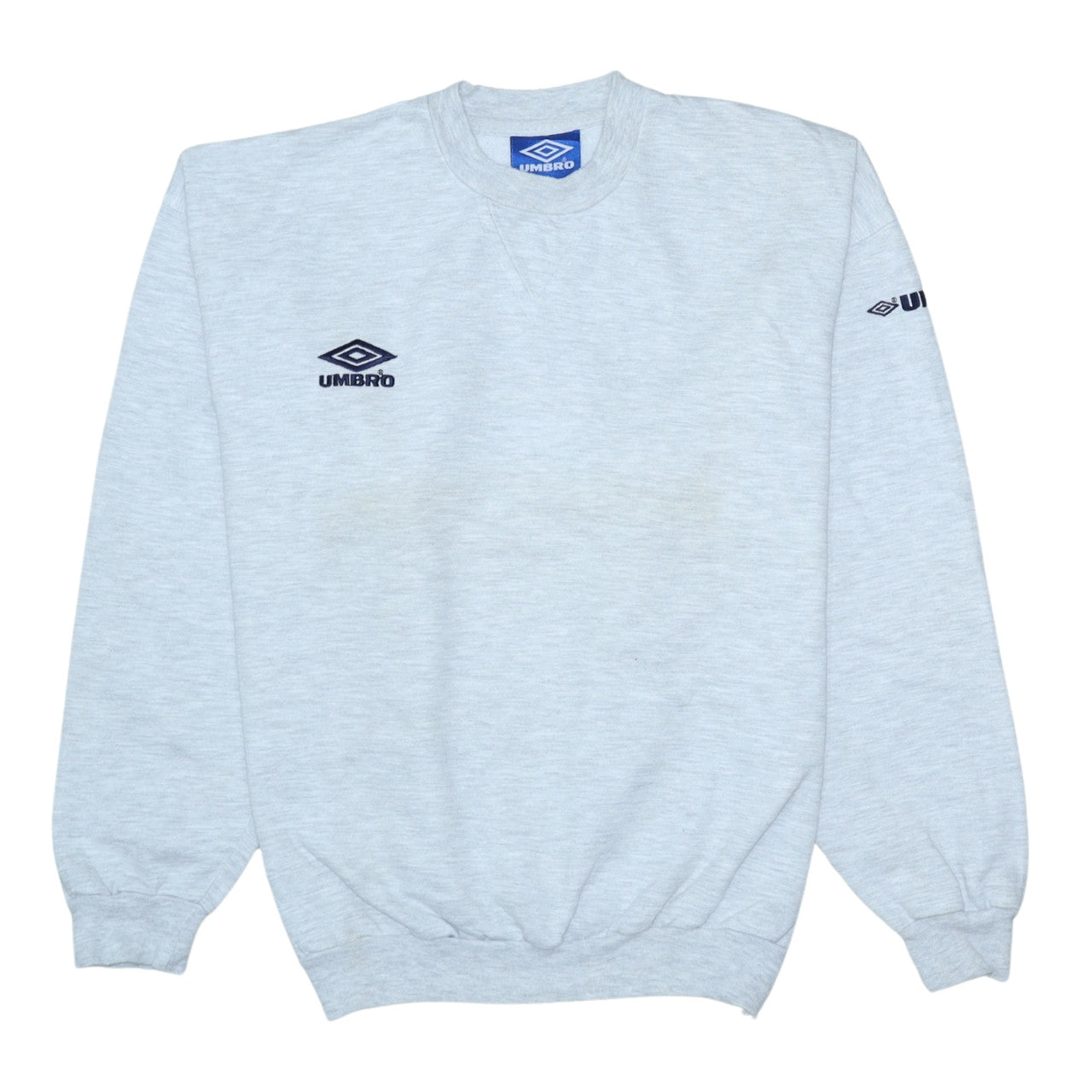 Umbro Men's Grey Small Crew Neck Pullover Sweatshirt