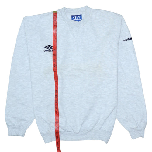 Umbro Men's Grey Small Crew Neck Pullover Sweatshirt