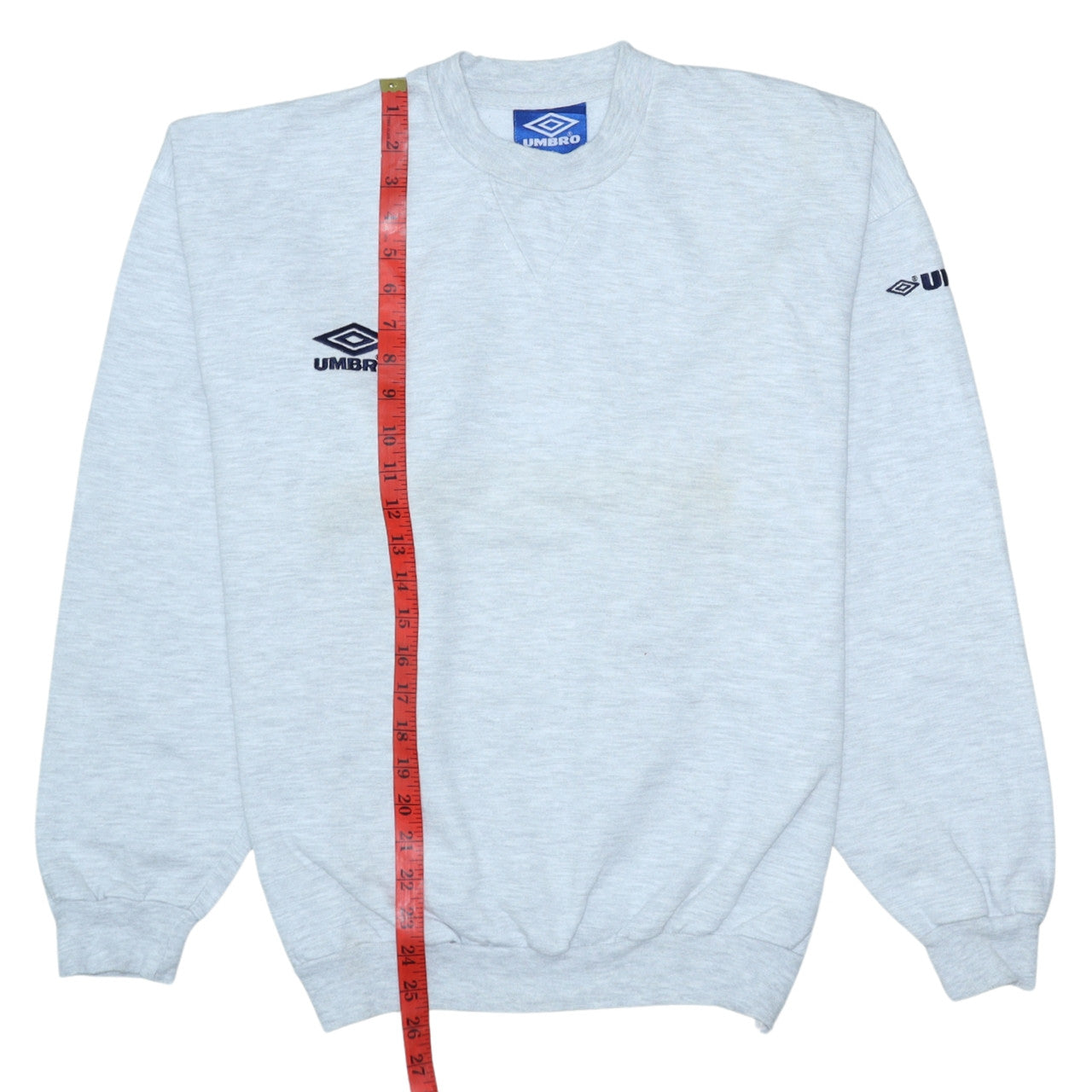 Umbro Men's Grey Small Crew Neck Pullover Sweatshirt