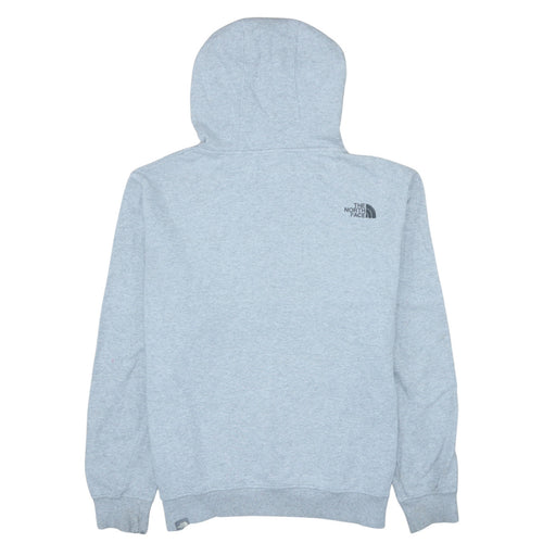 The North Face Mens Grey L Pullover Hoodie Graphic Print Fleece
