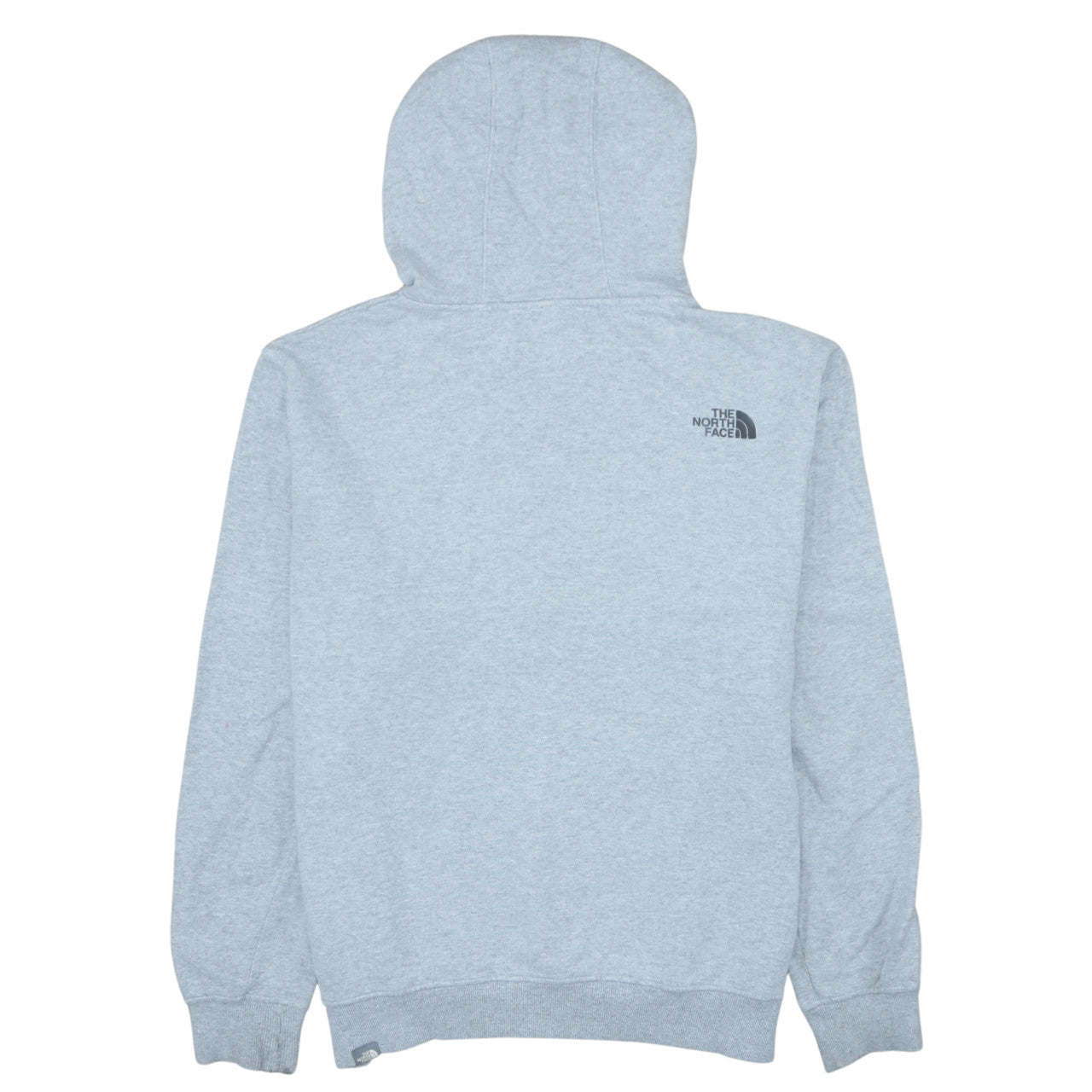 The North Face Mens Grey L Pullover Hoodie Graphic Print Fleece