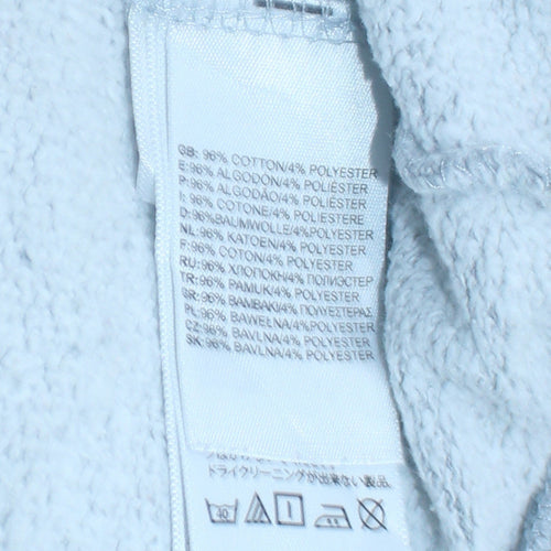 The North Face Mens Grey L Pullover Hoodie Graphic Print Fleece