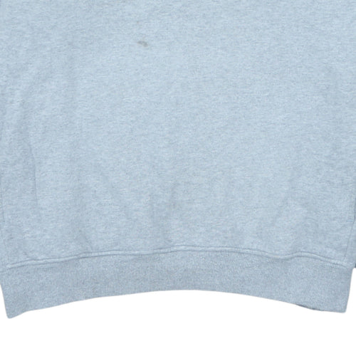 The North Face Mens Grey L Pullover Hoodie Graphic Print Fleece