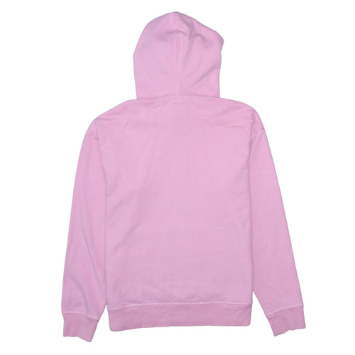 Levi's Women's Pink Pullover Hoodie Size S Logo Print Cotton Sweatshirt