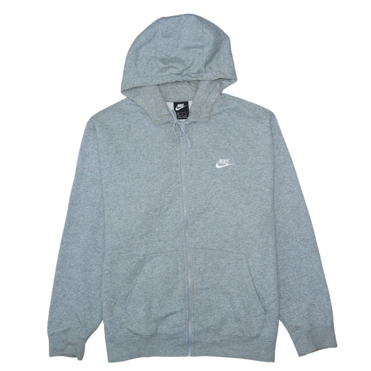 Nike Mens Grey Full Zip Hoodie XL Sportswear Fleece