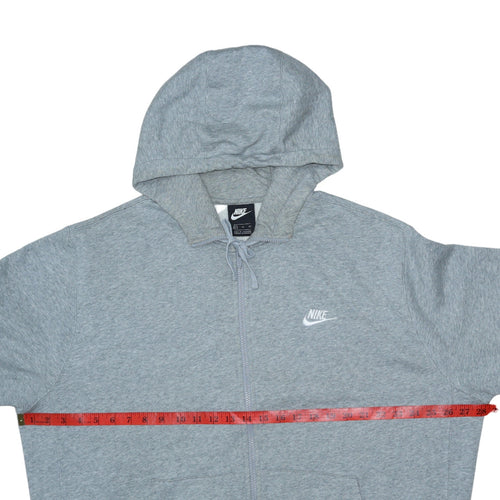 Nike Mens Grey Full Zip Hoodie XL Sportswear Fleece