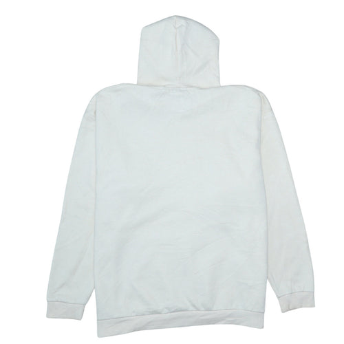 Fila Mens White Pullover Hoodie 2XL Graphic Logo Sweatshirt