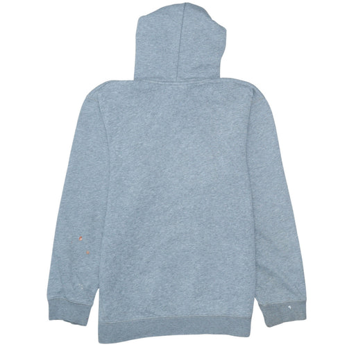 Nike Teens Grey Pullover Hoodie L Logo Fleece Sweatshirt