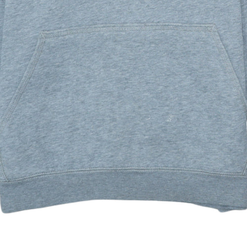 Nike Teens Grey Pullover Hoodie L Logo Fleece Sweatshirt
