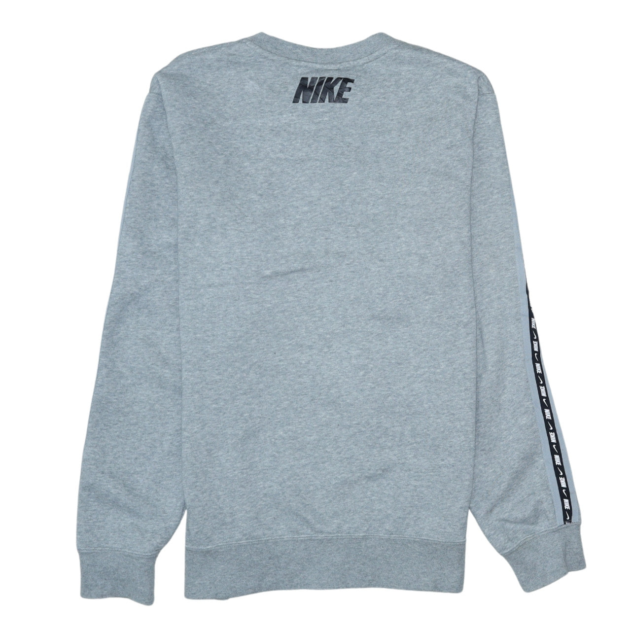 Nike Men's Grey Crew Neck Logo Pullover Sweatshirt Size S
