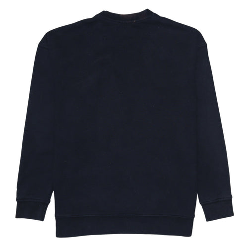 Adidas Womens Black Crew Neck Long Sleeve Logo Pullover Sweatshirt UK 16